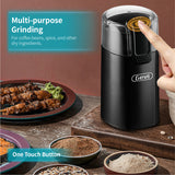 Gevi One-Touch Button Electric Coffee Grinder Coffee Bean Grinder for Coffee Espresso Latte Mochas, Noiseless Operation Coffee Serving Sets