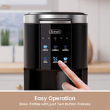 Gevi EzPod Compact Single Serve Coffee Maker, Pod Coffee Maker Compatible with Single-Serve Pods and Ground Coffee, 40 oz