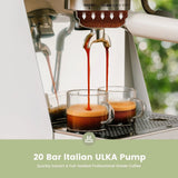 Gevi 20 Bar Espresso Machine, 58mm Professional Coffee Maker with Milk Frother, PID Temperature Control & Smart Touch Display for Cappuccino Latte, White