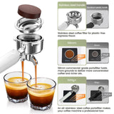 Gevi 20 Bar Espresso Machine, 58mm Professional Coffee Maker with Milk Frother, PID Temperature Control & Smart Touch Display for Cappuccino Latte, White