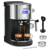 Gevi Espresso Machines 20 Bar Fast Heating Automatic Cappuccino Coffee Maker with Foaming Milk Frother Wand 1.2L Water Tank