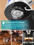 Gevi Espresso Machines 20 Bar Fast Heating Automatic Cappuccino Coffee Maker with Foaming Milk Frother Wand 1.2L Water Tank
