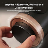 Gevi GrindMaster Ultimate Stepless Coffee Grinder, 64mm Titanium Burr, 400W BLDC Motor, Zero Retention