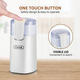 Gevi Electric Coffee Grinder and Spice Grinder with Stainless Steel Blades, White