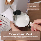 Gevi Espresso Machine 20 Bar High Pressure,Compact Espresso Machines with Milk Frother Steam Wand