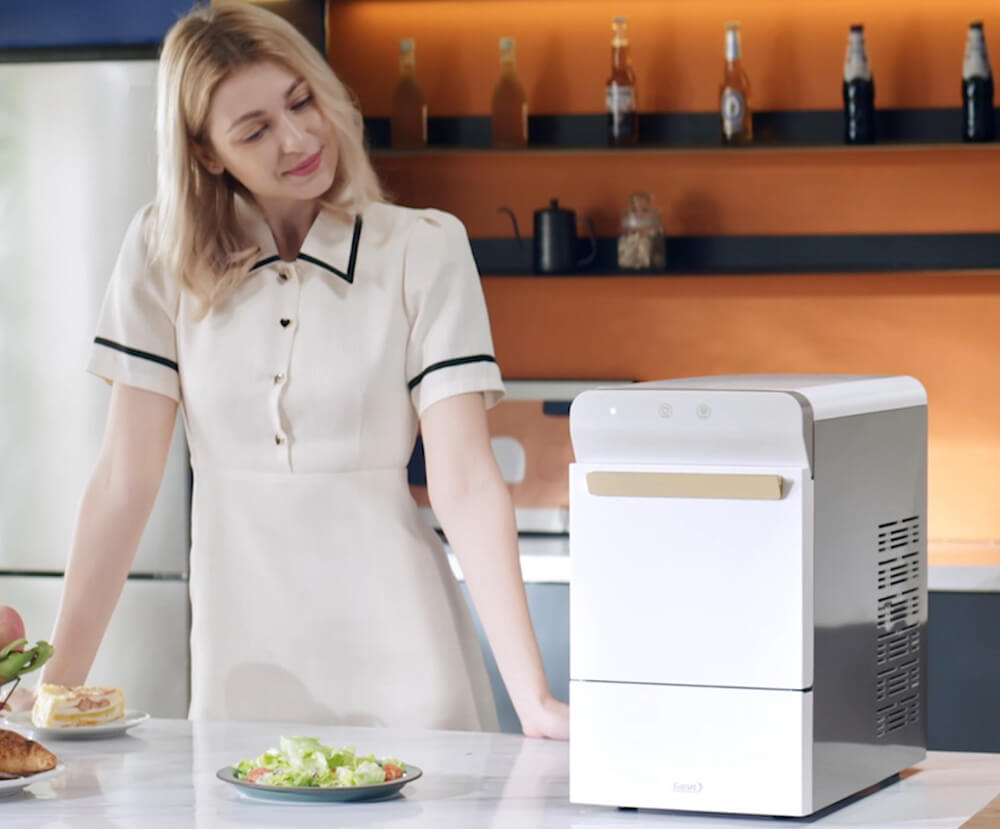 Gevi Household Nugget Ice Maker, Countertop Sonic Ice Machine